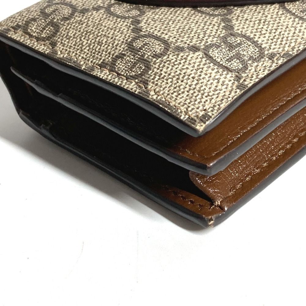GUCCI グッチ 2つ折り財布 ハート ロゴ 648848 GGスプリームキャンバス