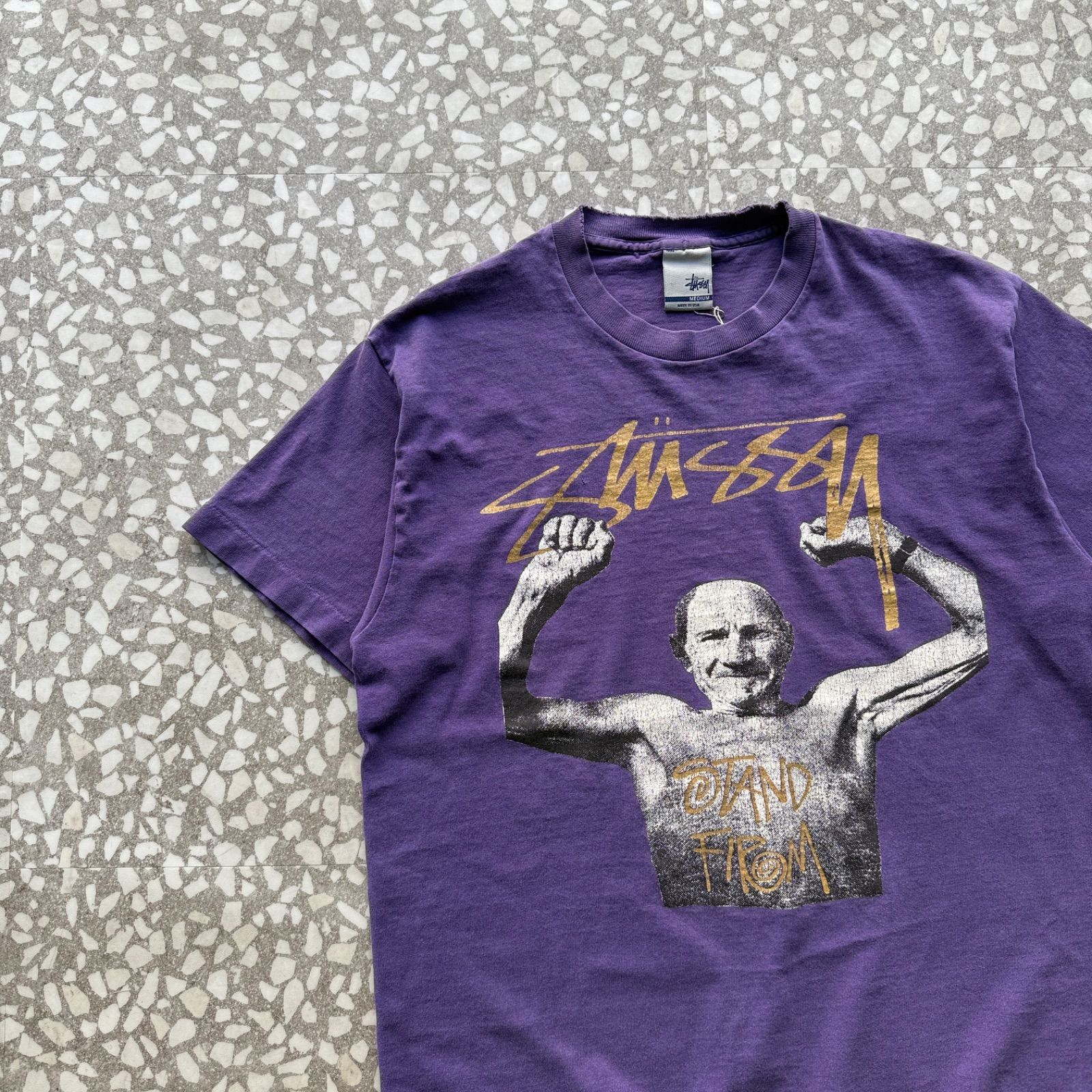 STUSSY / 90-00's usa製 Design T-shirt 【銀タグusa製】オールド