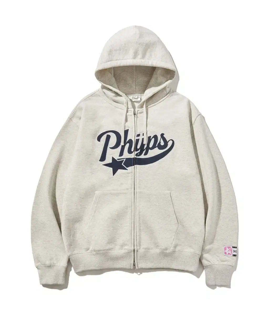 フィジカル デパートメント ファイブ スターテイル フードジップアップ_オートミール M