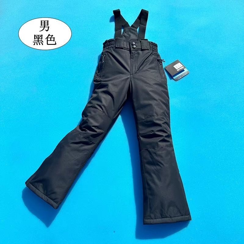 キッズ スキーパンツ 男の子 女の子 サスペンダー取り外し可 防水 防寒