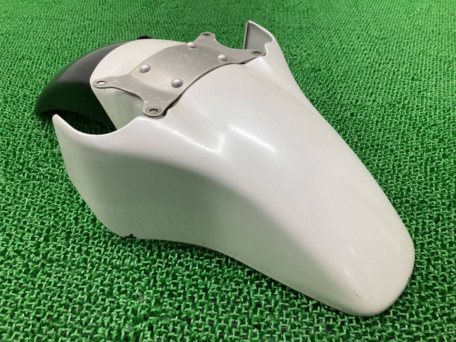 RZ250R フロントフェンダー 白/黒 ヤマハ 純正 中古 バイク 部品 29L