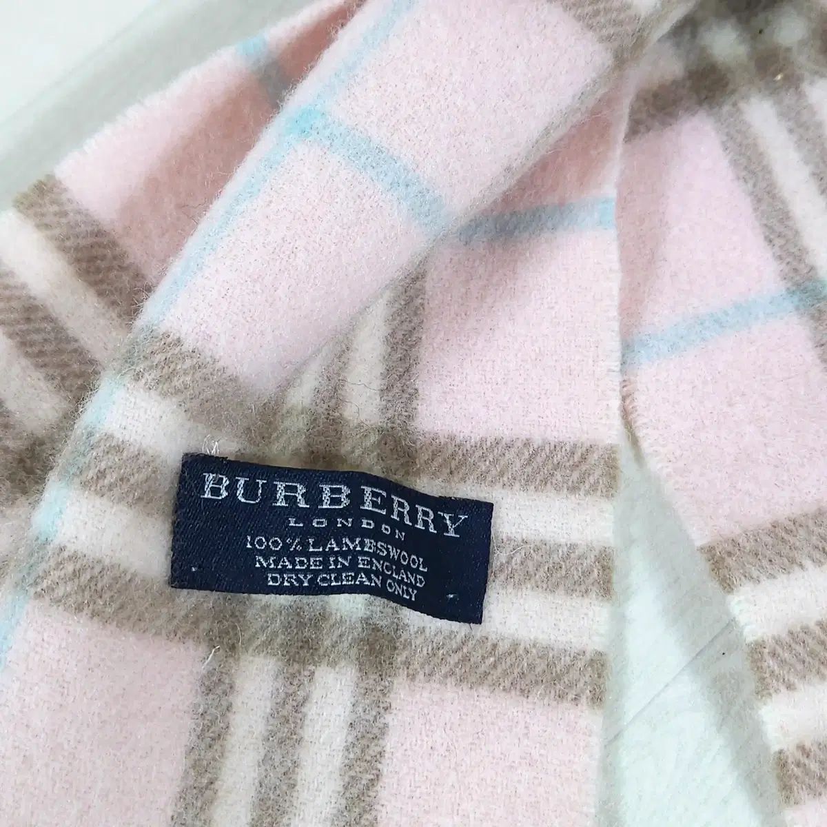 BURBERRY バーバリー ラムウール チェック マフラー