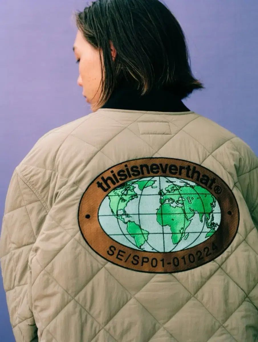 ディスイズネバーザット キルティング ジャケット ベージュ