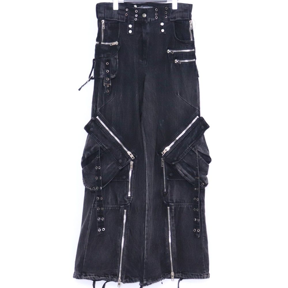 NO|FAITH STUDIOS フ カーゴデニムパンツ Sサイズ ブラック 0053894