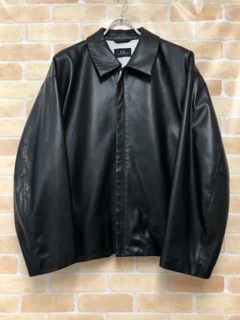 ステュディオス MB別注 WATER LEATHER RIDERS JACKET ブラック 1