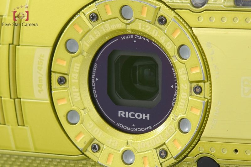 Ricoh リコー 【中古】RICOH リコー PENTAX ペンタックス WG-4 ライム 