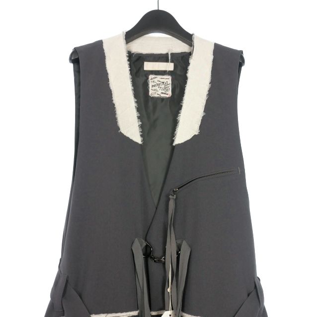 【中古】未使用品 メアグラーティア meagratia 25AW Oversized gilet オーバーサイズジレ ベスト 00 ネイビー 紺 メアグラーティア meagratia 25AW Oversized gilet オーバーサイズジレ