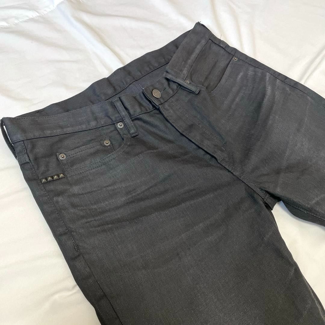 ヒステリックグラマー×野口強 W34（実寸約96cm） USED加工ブラックS