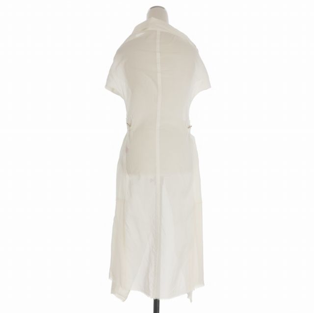 ワイズレッドレーベル Y s Red Label ヨウジヤマモト ロングベスト ジレ シルクドッキング 2 ホワイト 白 RE-D 78-835