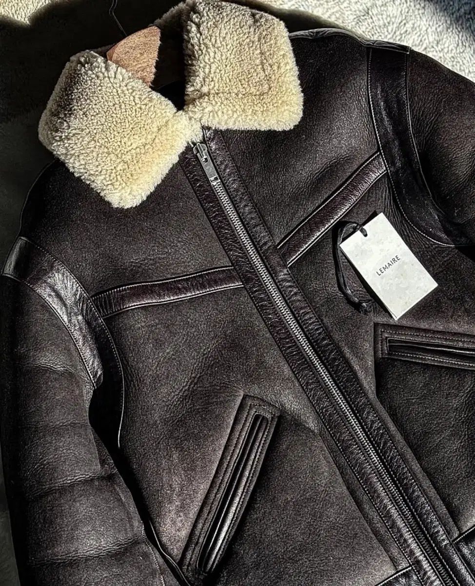 ルメール Lemaire | シアリング ムートン ジャケット 44