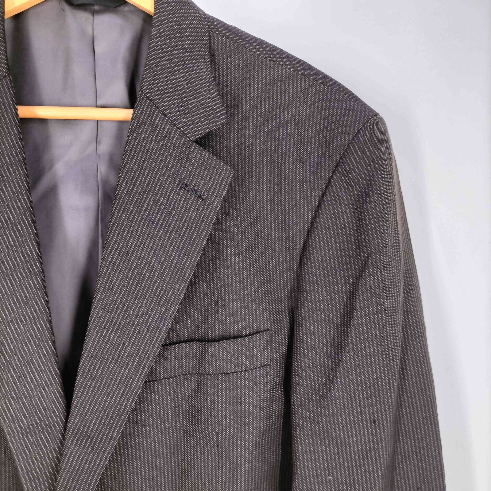 【新品】DURBAN ダーバン　テーラードジャケット　ウール　96Y7 DURBANダーバン テーラードジャケット ウールジャケット ストライプ