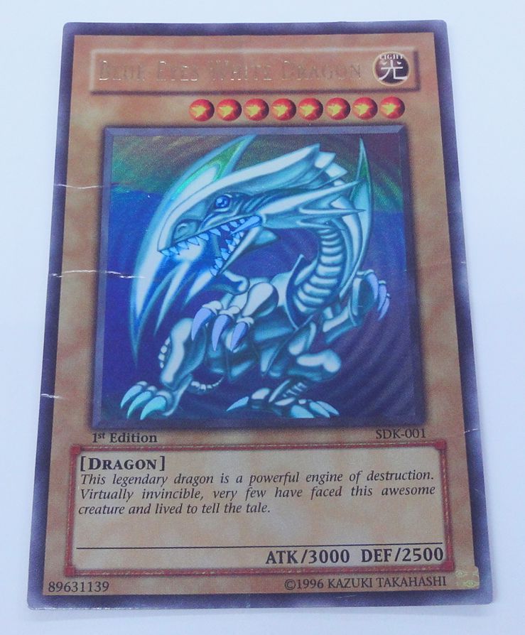 カード 遊戯王 SDK-001[UR]：BLUE-EYES WHITE DRAGON 青眼の白龍