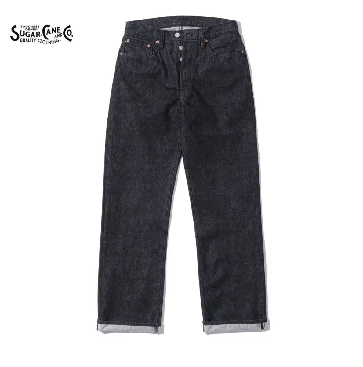 SUGAR CANE シュガーケーン 1947モデル ブラック デニム Regular ストレート セルビッジ ジーンズ 14 25 oz