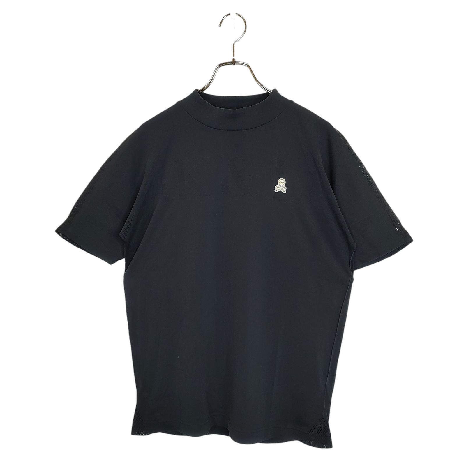 マークアンドロナ　モックネック　46サイズ MARK&LONA マークアンドロナ モックネック 長袖 裏起毛 ロゴ 46 M