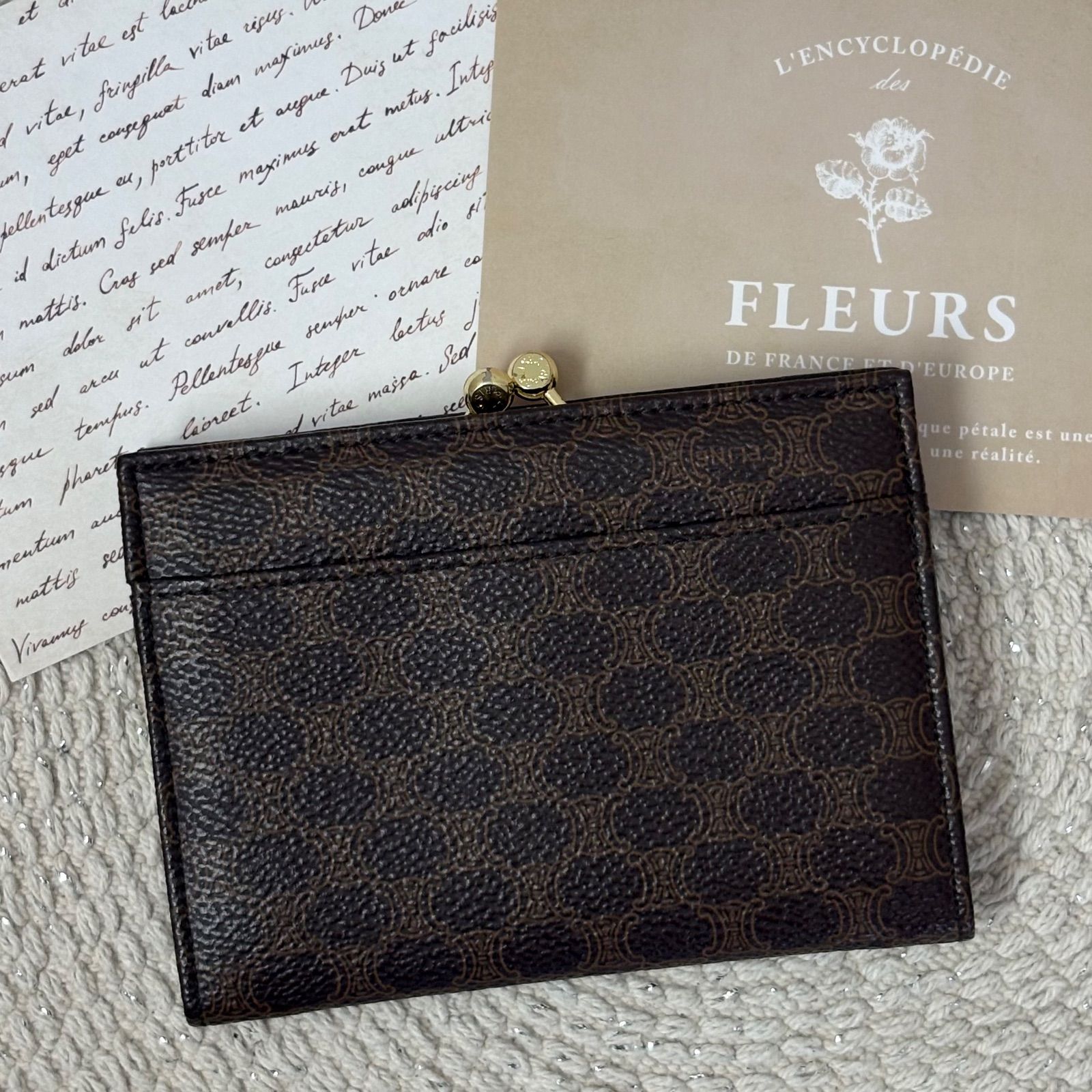 CELINE セリーヌ マカダム柄 レザー コインケース コインパース 小銭