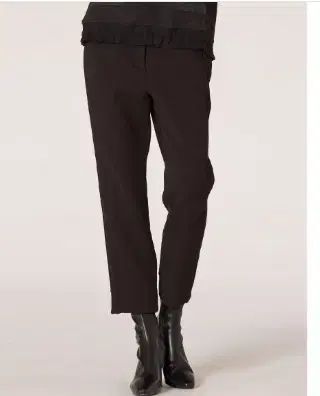 SON JUNG WAN バッグ バンドクロップド起毛スラックス パンツ 55 サイズ