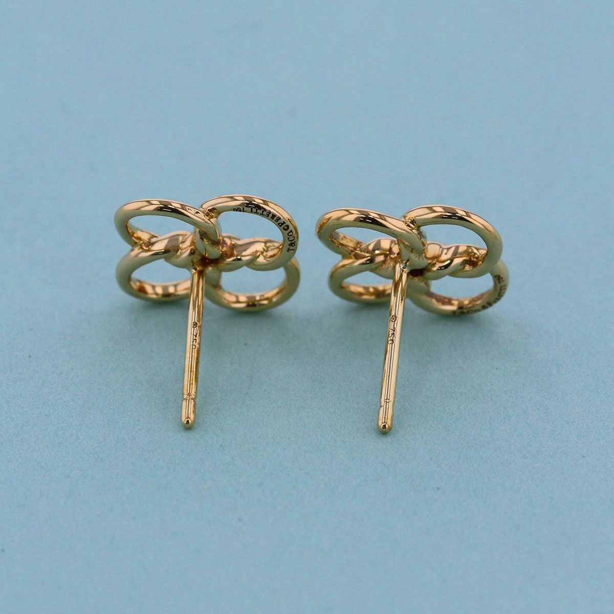 TIFFANY&Co. ティファニー クアドロフォリオ ピアス K18YG イヤリング 