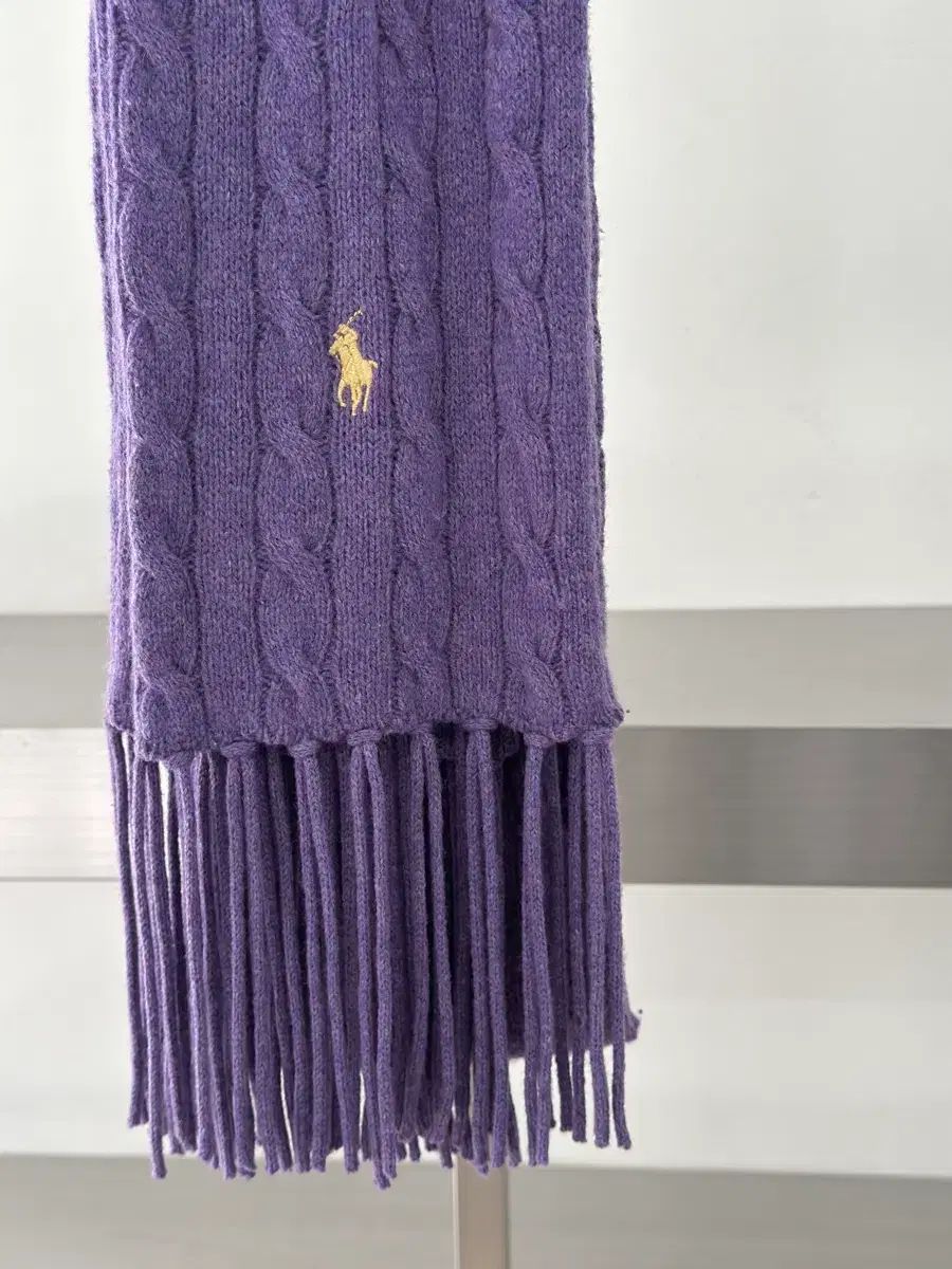  ポロ ラルフローレン パープル ケーブル ニット マフラー マフラー 小物