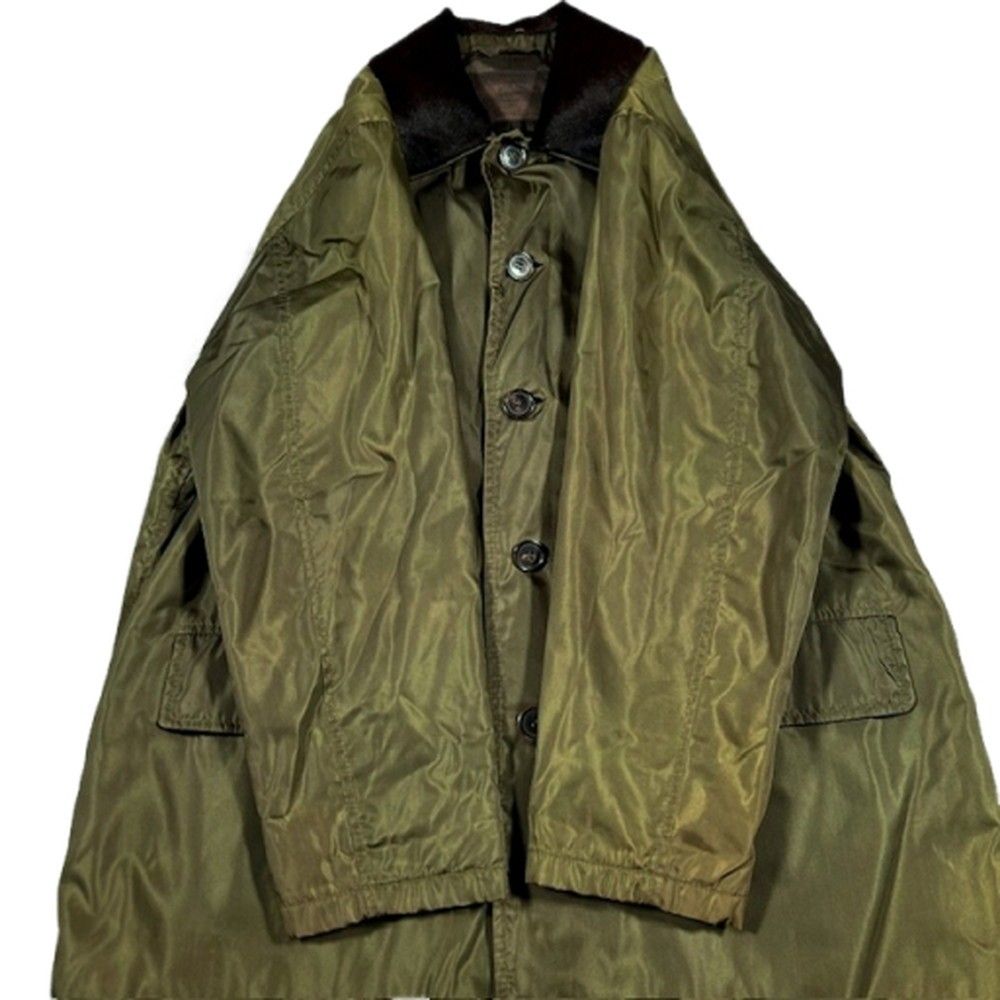 PRADA プラダ 90's 90年代 Vintage PRADA ナイロンコート ハラコ襟
