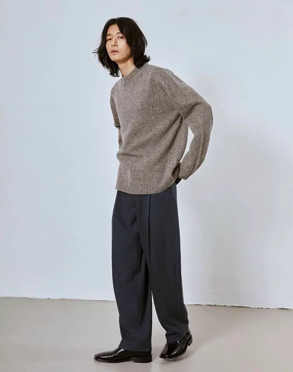 1 ミムザワードローブ MULTI COLOR オーバーサイズ ニット ベージュ