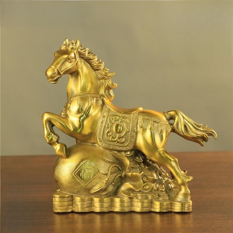 オブジェ 置物 ウマ うま 馬 干支 ゴールドの馬 感 インテリア リビング ダイニング 玄関 寝室 装飾 オーナメント 金属 プレゼント ギフト オシャレ 可愛い 癒しグッズ 棚装飾 ホームデコレーション