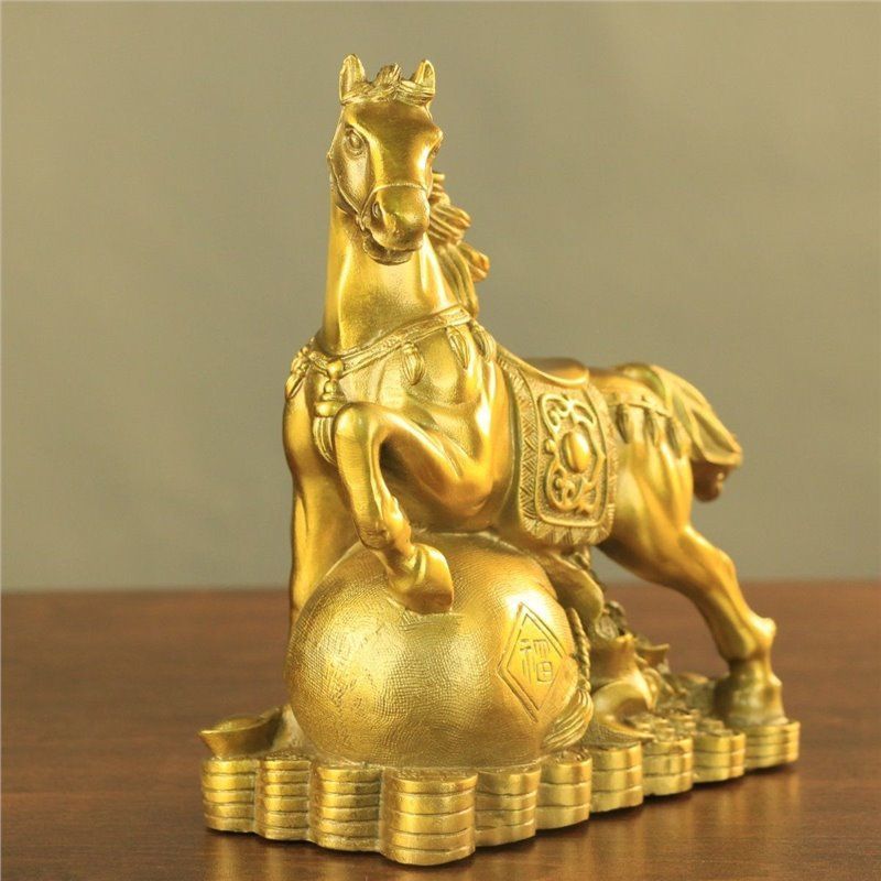  オブジェ 置物 ウマ うま 馬 干支 ゴールドの馬 感 インテリア リビング ダイニング 玄関 寝室 装飾 オーナメント 金属 プレゼント ギフト オシャレ 可愛い 癒しグッズ 棚装飾 ホームデコレーション 観葉植物 置物 インテリア小物