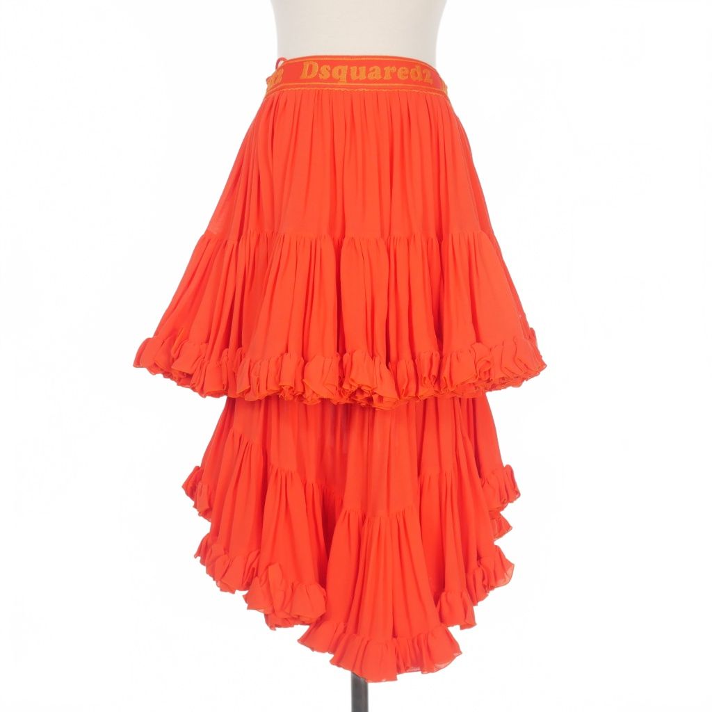 ディースクエアード DSQUARED2 23AW ティアードワンピース ドレス 38