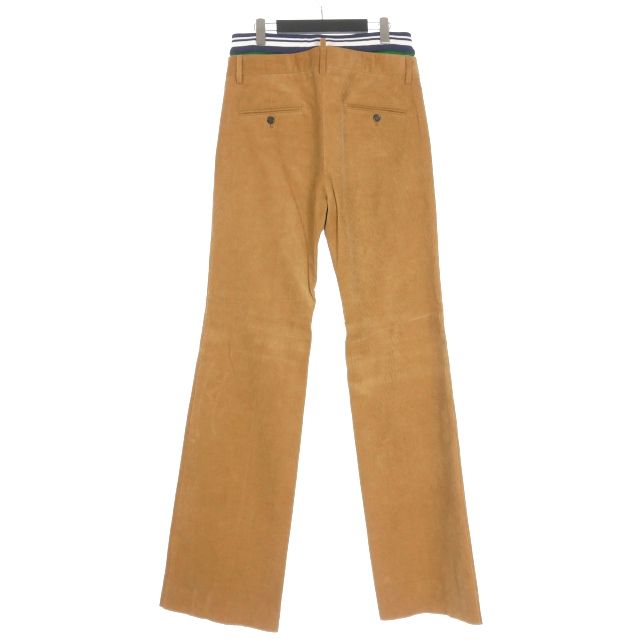 【中古】未使用品 ディースクエアード DSQUARED2 23AW ダブルウエスト コーデュロイパンツ レイヤード 46 ベージュ ディースクエアード DSQUARED2 23AW Track Cord Slouch Pant