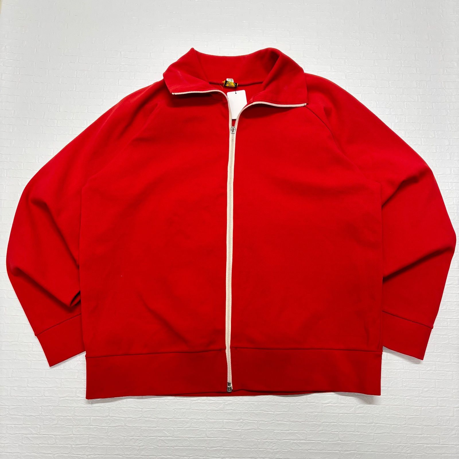 訳あり】60s 70s ヴィンテージ トラックジャケット 赤 西ドイツ製 刺繍