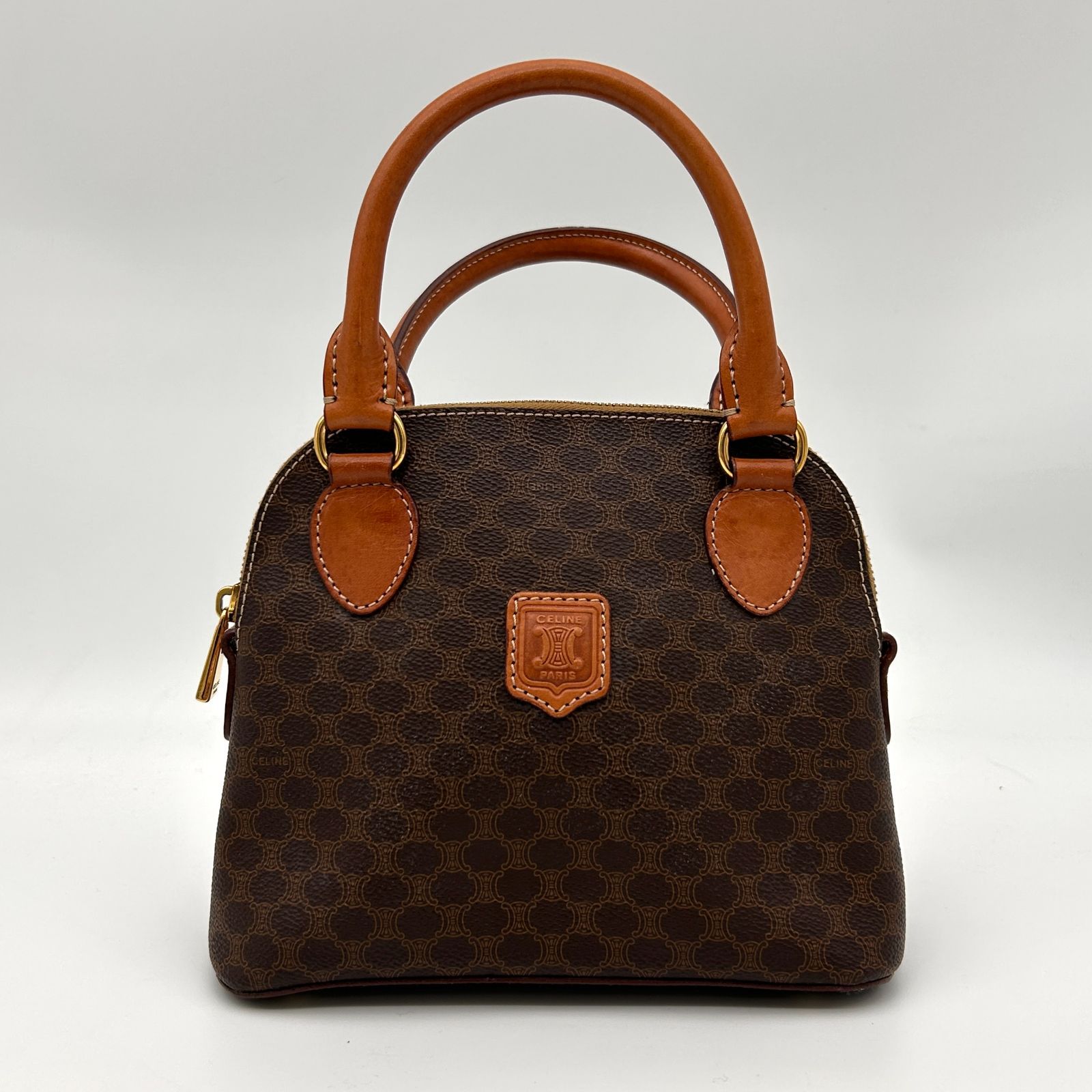 CELINE セリーヌ マカダム柄 2 way ミニハンドバッグ ヴィンテージ