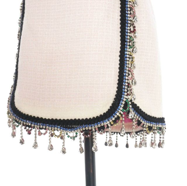 ディースクエアード DSQUARED2 23AW ビジュー装飾 ミニスカート 38