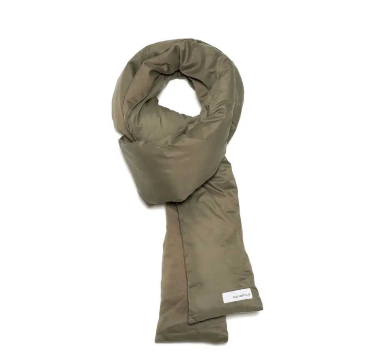 nanamica ダウン マフラー カーキ