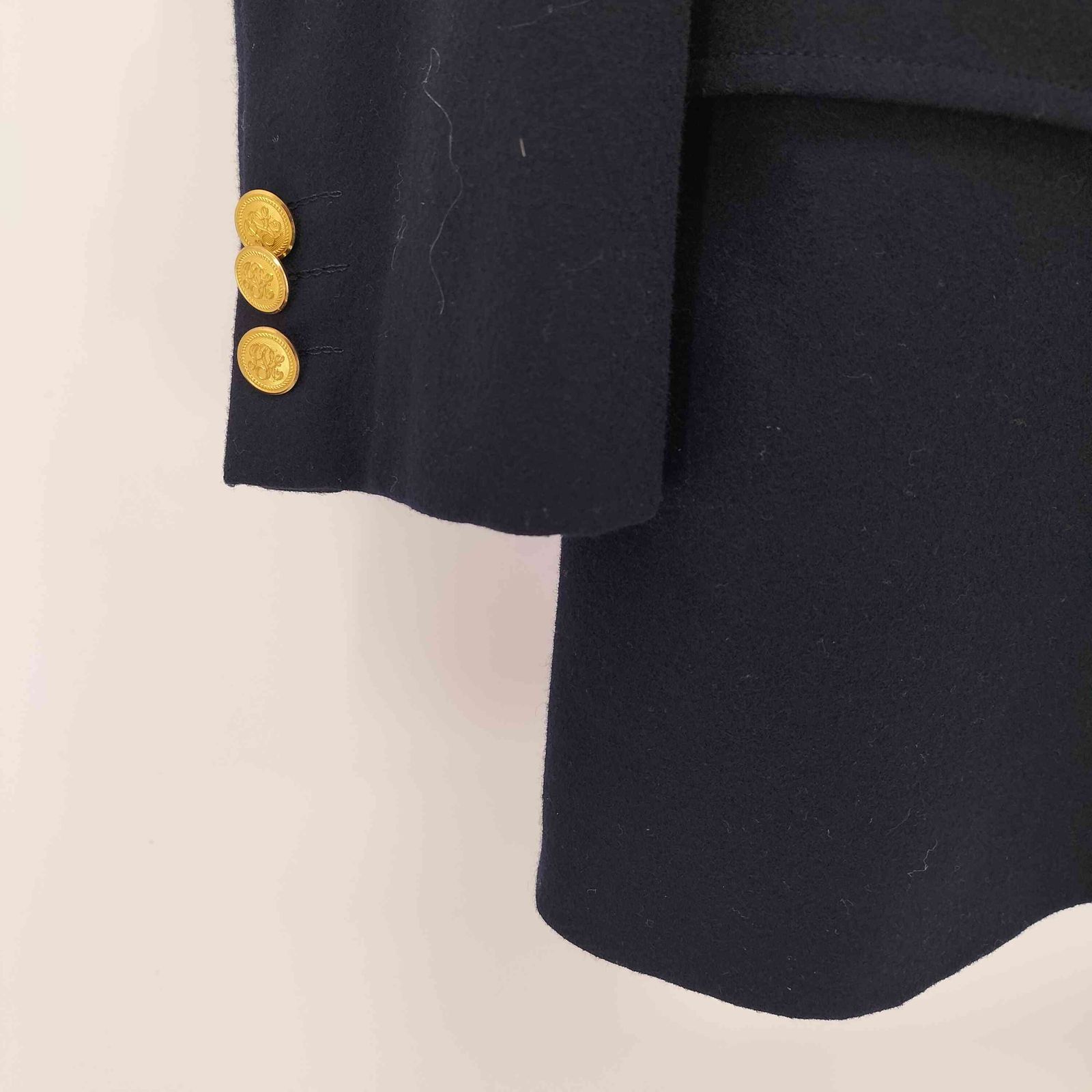 ジェイプレス J.PRESS ピークドラペル ダブルブレスト 背抜き 金ボタン