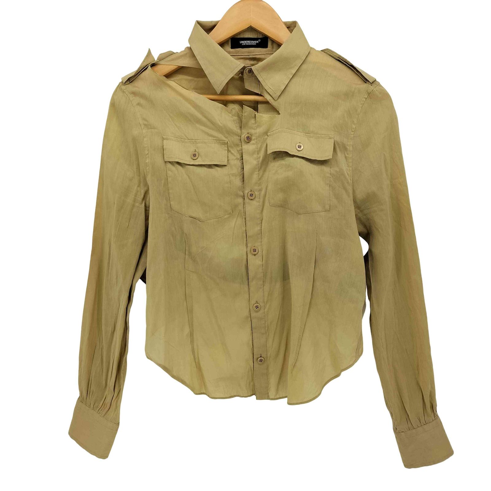 UNDER COVER アンダーカバー カジュアルシャツ レディース 【古着】【中古】 アンダーカバー UNDERCOVER 23SS カットアウト シャツ レディース JPN