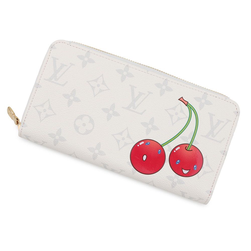 ルイヴィトン 長財布 モノグラム チェリー LV × TM ジッピー ウォレット M 14240 LOUIS VUITTON 村上隆 白