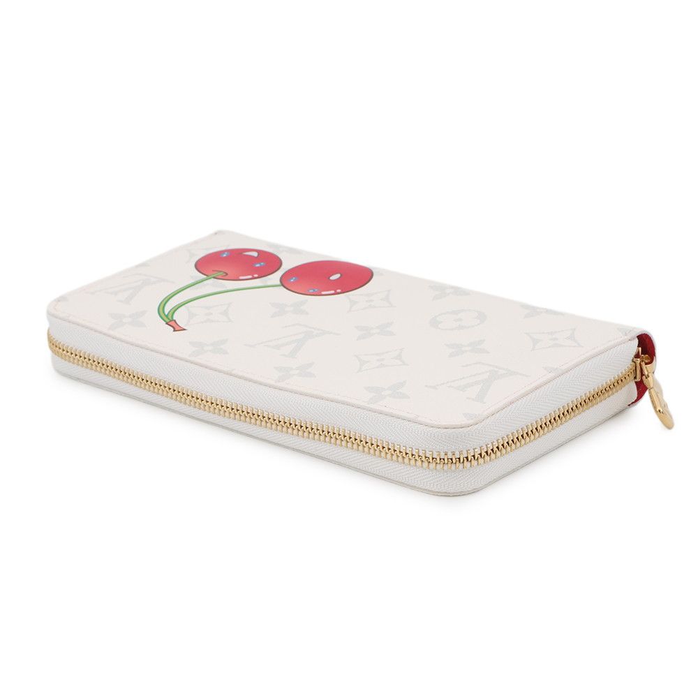 ルイヴィトン 長財布 モノグラム チェリー LV × TM ジッピー ウォレット M 14240 LOUIS VUITTON 村上隆 白