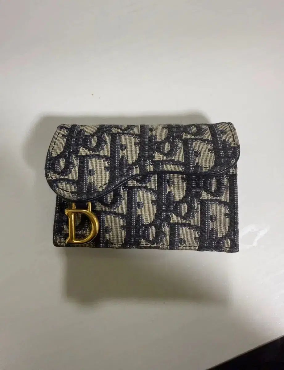 ディオール オブリーク カードホルダー ブルー ジャカード