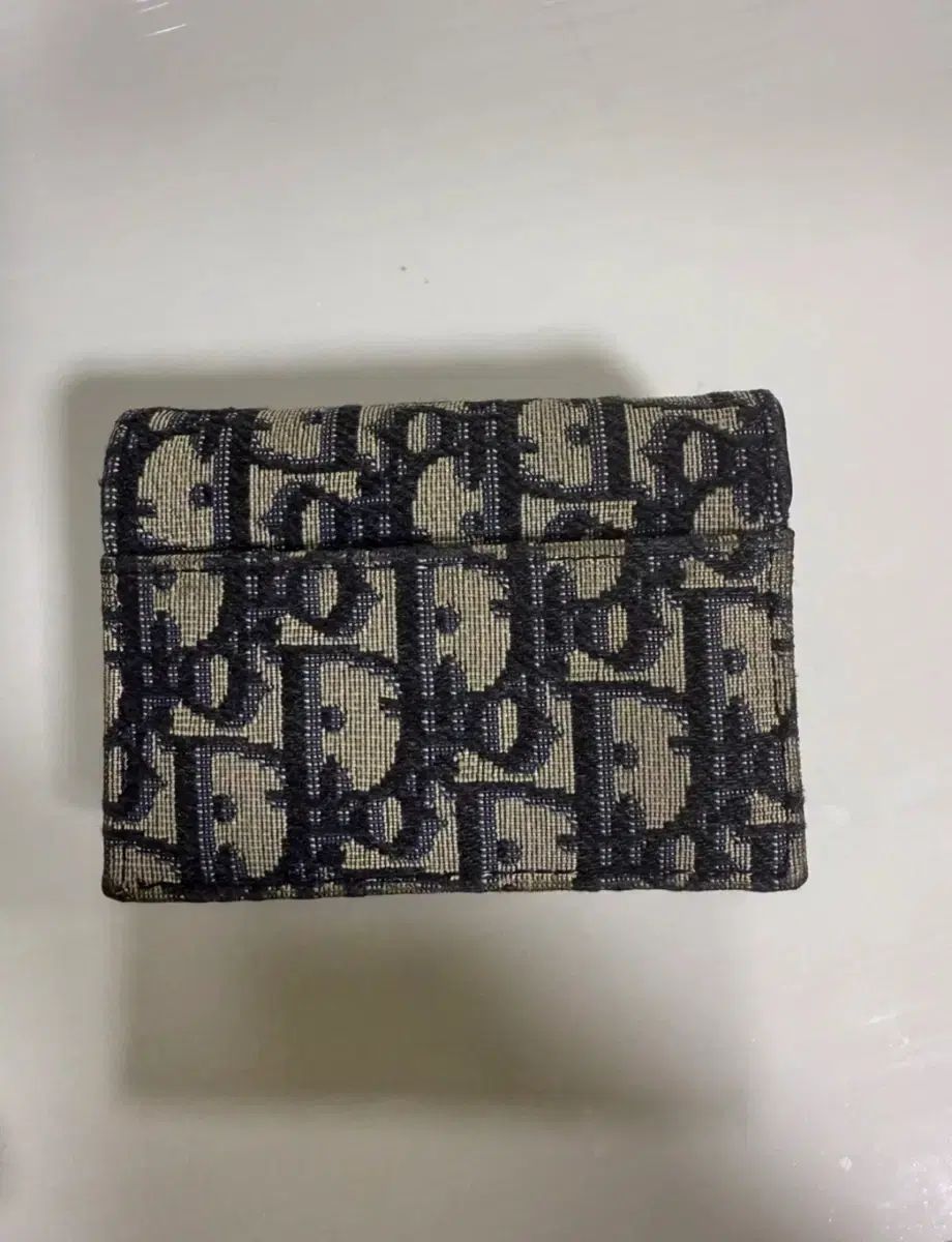 ディオール オブリーク カードホルダー ブルー ジャカード