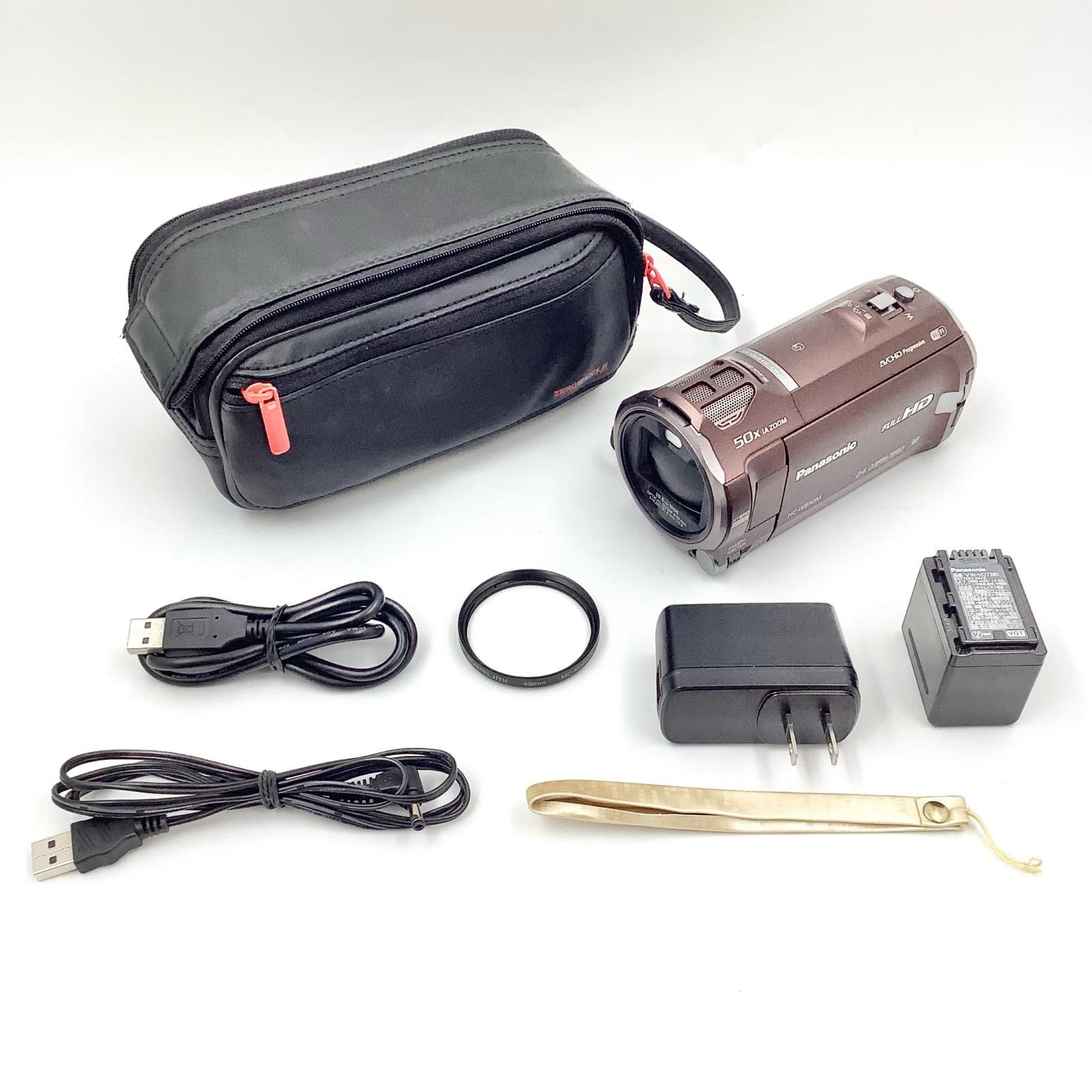  Panasonic HC-W 850 M-T ブラウン ビデオカメラ本体 ビデオカメラ