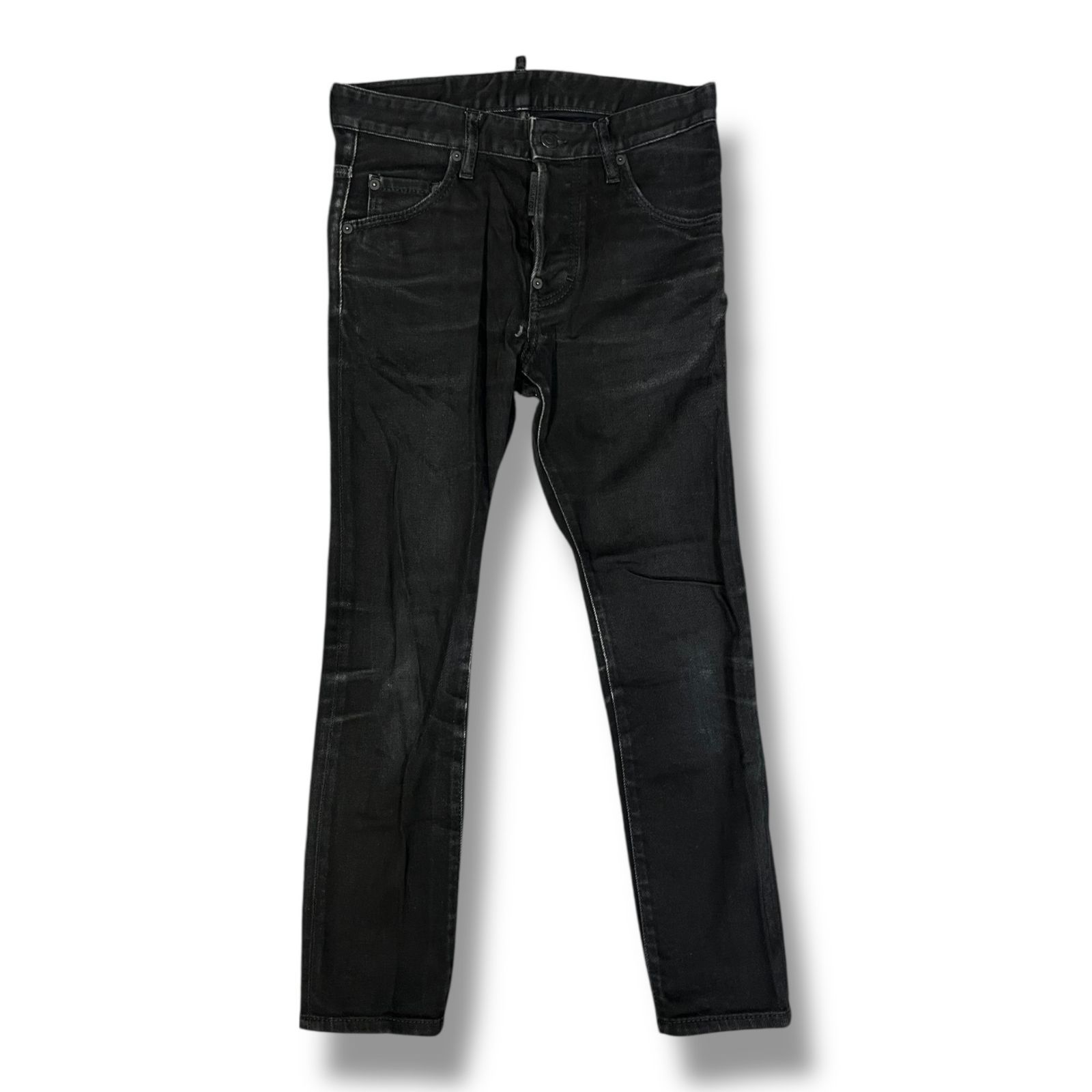 ２ Skater Jeans スケータージーンズ ブラックデニムパンツ スキニー ディースクエアード ブラック 42 861 A 1