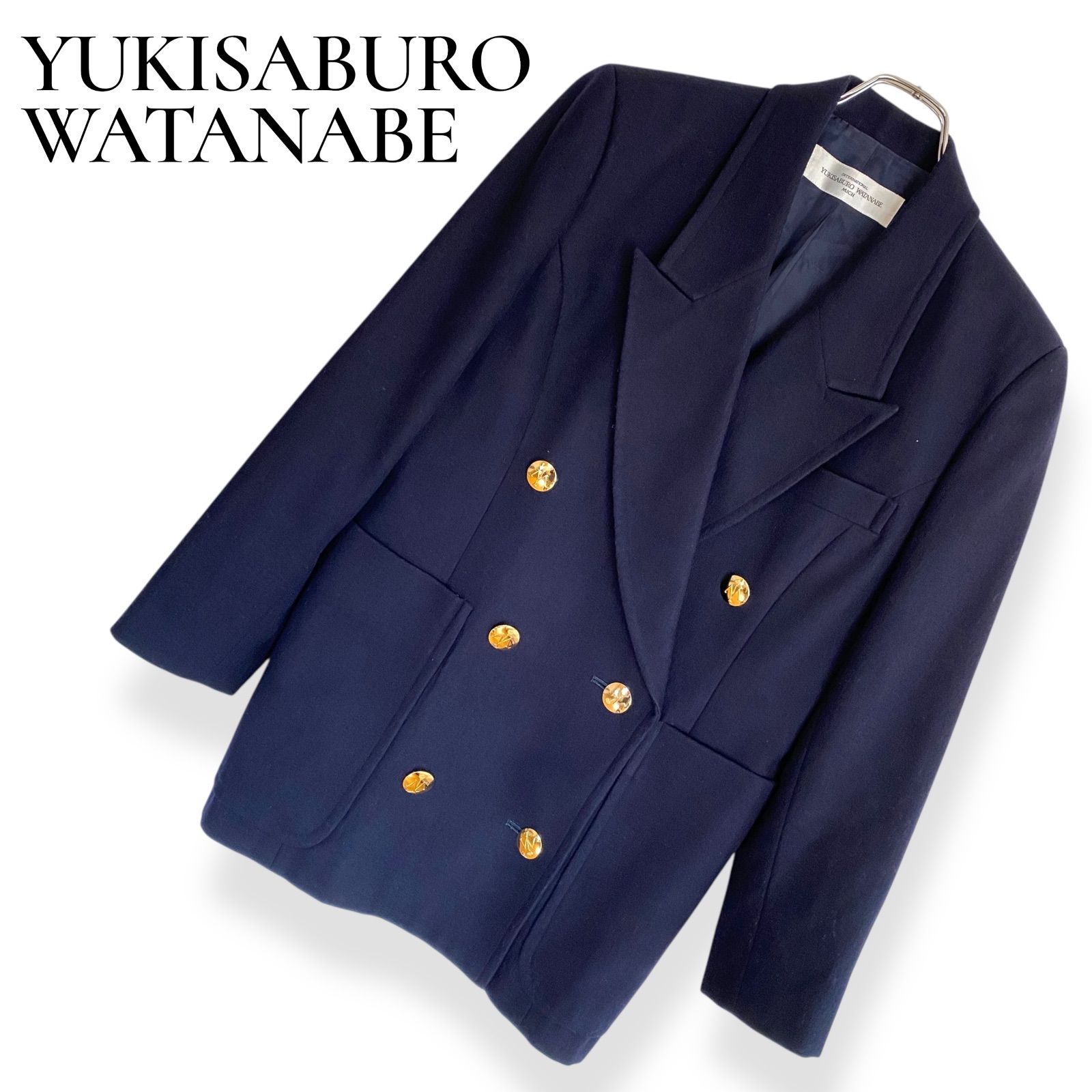 YUKISABURO WATANABE ユキサブロウ ワタナベ ネイビー ダブルブレスト 