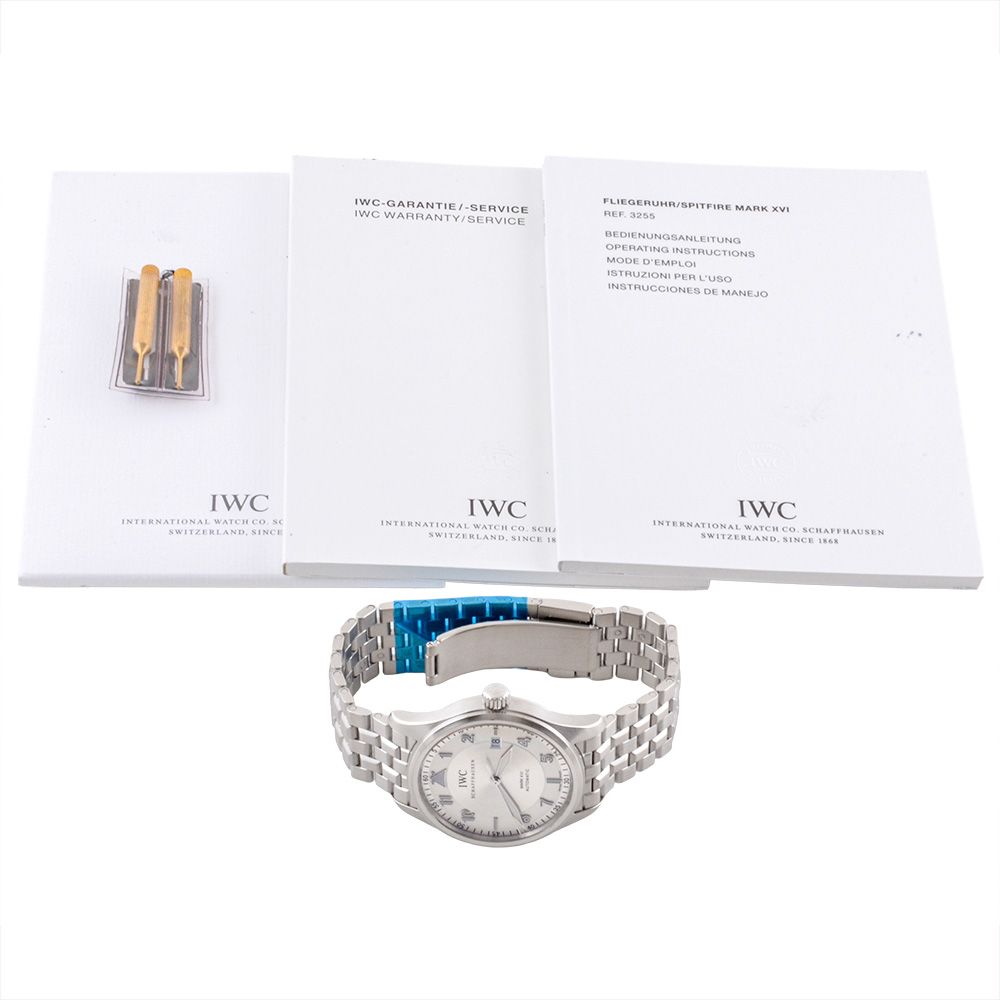  インターナショナルウォッチカンパニー IWC パイロット ウォッチ スピットファイア マーク XVI 腕時計 シルバー文字盤 メンズ その他 時計