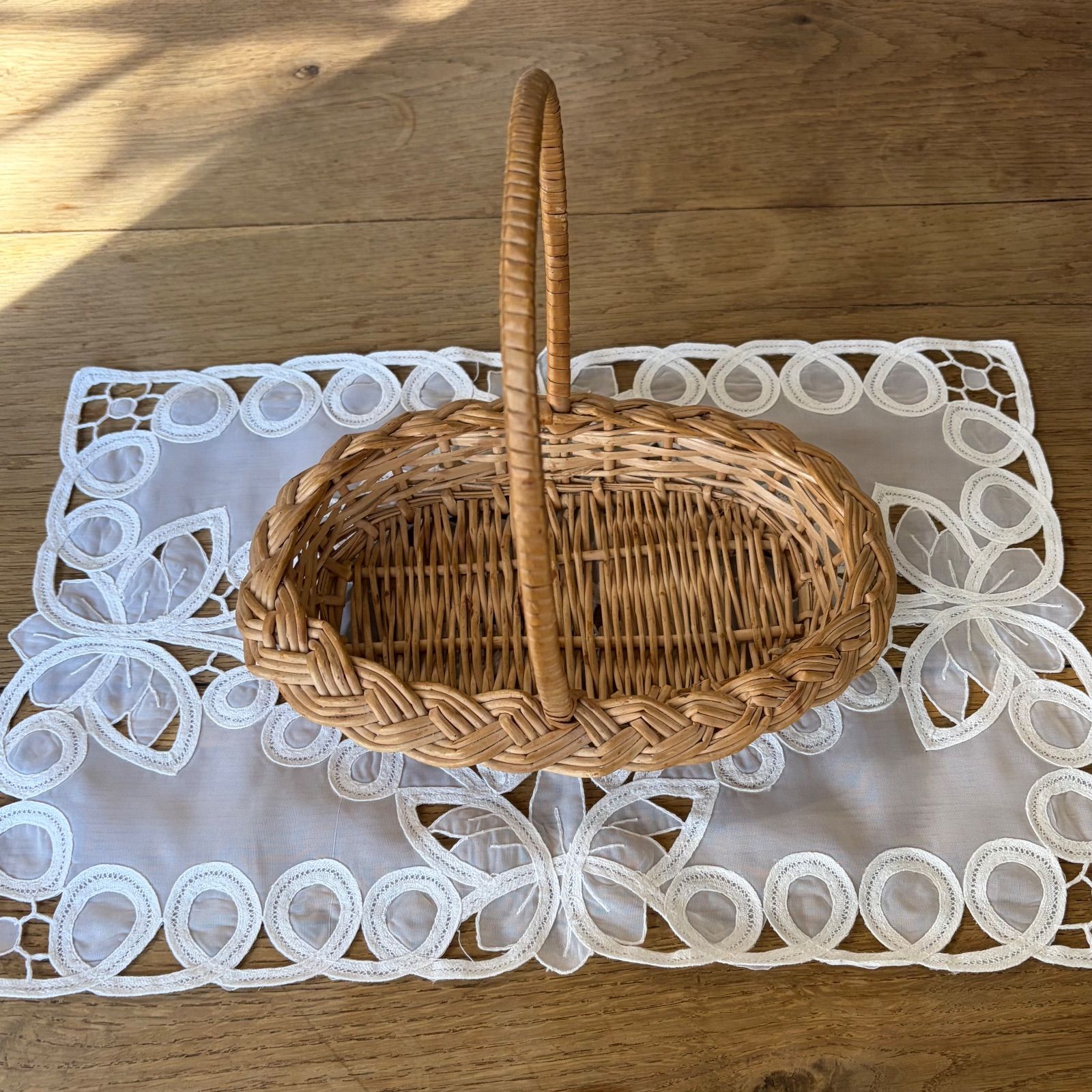 フランスアンティーク フルーツパニエ オーバル 籐籠【925】 - メルカリ