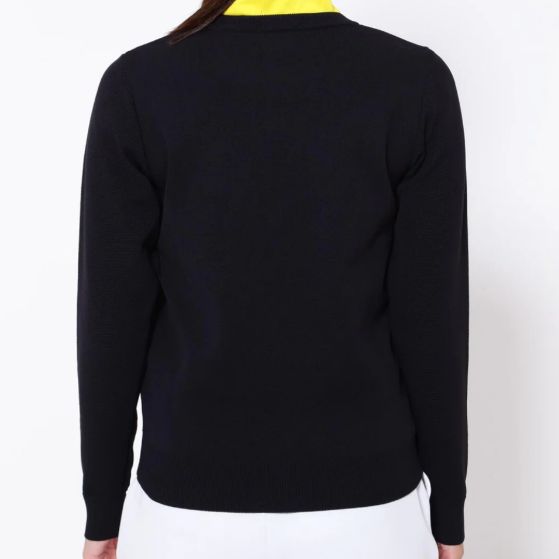 新品タグ付 PING ロゴパイルジャガード クルーネックニット プル