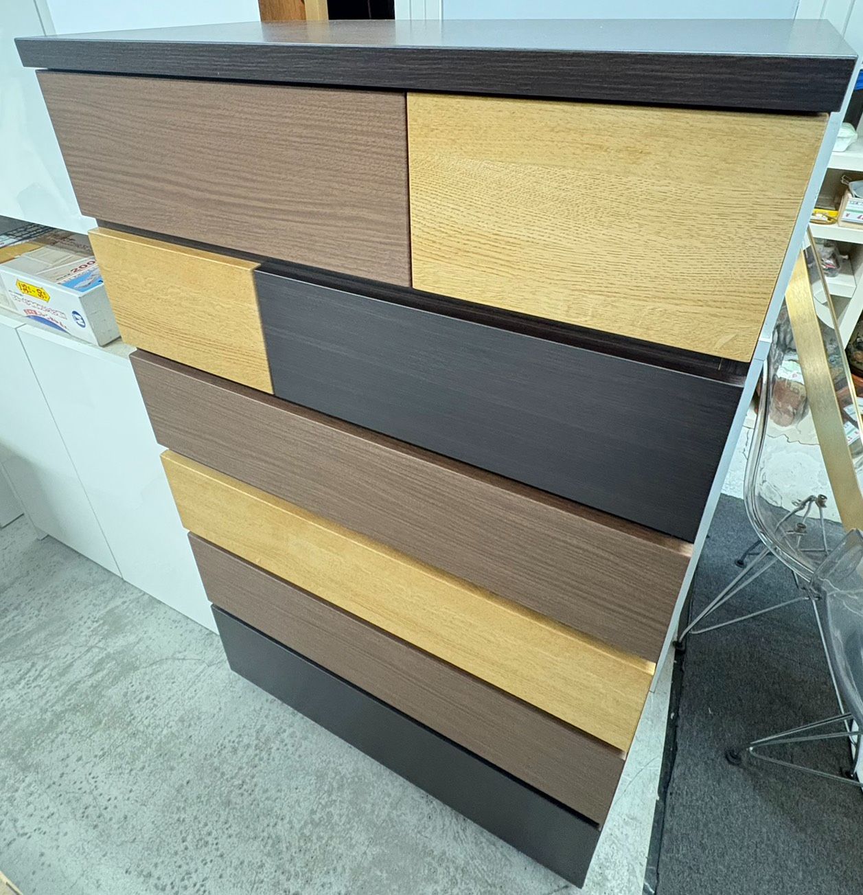 ☆NITORI ハイチェスト カレナ 80HC DBR - メルカリ