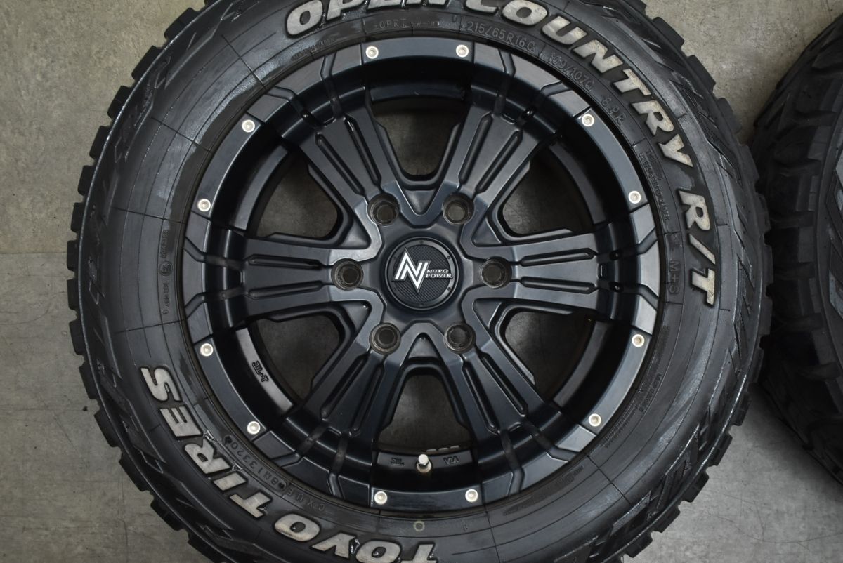  ホイールのみ可 MID ナイトロパワー クロスクロウ 16 in 6.5 J 38 PCD 139.7 トーヨー オープンカントリー R|T 215|65 R C ハイエース 16インチ タイヤ ホイールセット