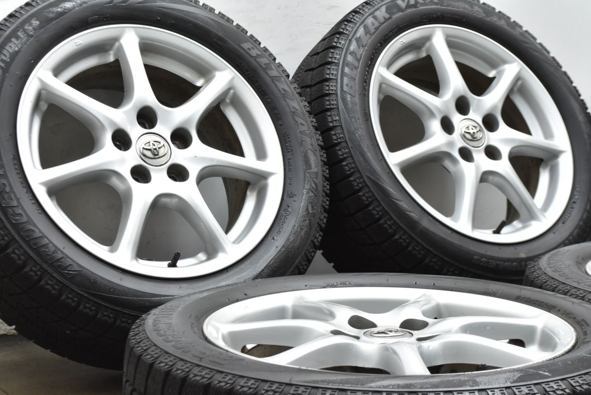 交換用に トヨタ 50 エスティマ 17 in 7 J PCD 114.3 ブリヂストン ブリザック VRX 215|55 R カムリ 流用 ノーマル戻し