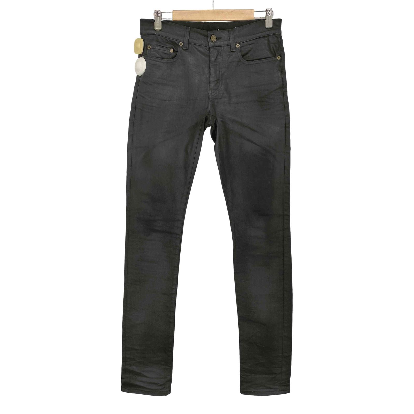 サンローランパリ SAINT LAURENT PARIS エディ期 コーティング スキニー デニムパンツ メンズ UK 28-29