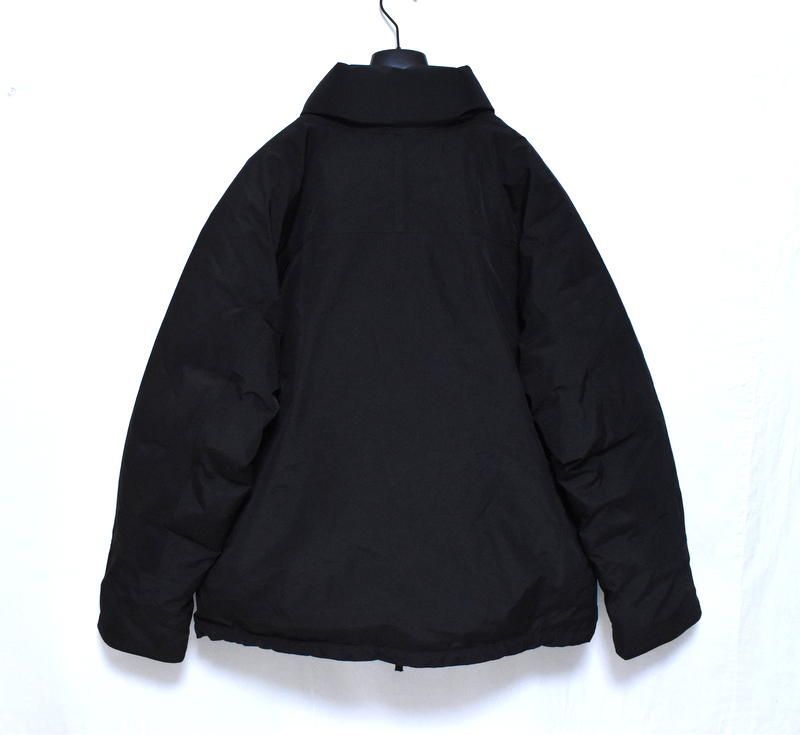 nanamica GORE-TEX Short Down Jacket XL SUAF 354 ブラック ナナミカ ゴアテックス ストライプ ダウンジャケット 