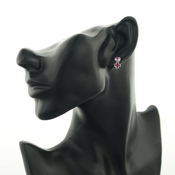 ルビー ピンクサファイア ダイヤ ダイヤモンド ミステリーセッティング